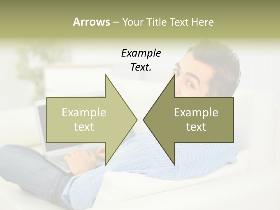 Home Behind Blur PowerPoint Template