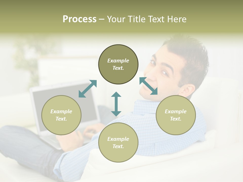 Home Behind Blur PowerPoint Template