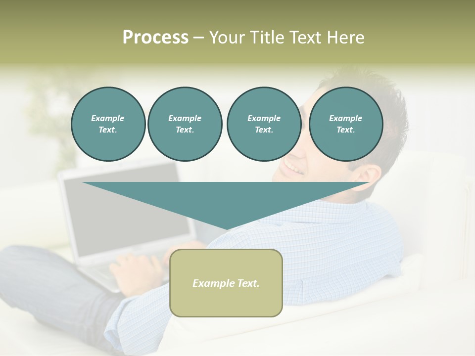 Home Behind Blur PowerPoint Template