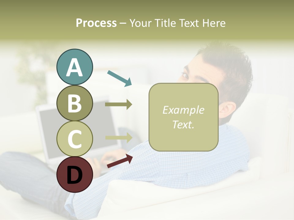 Home Behind Blur PowerPoint Template