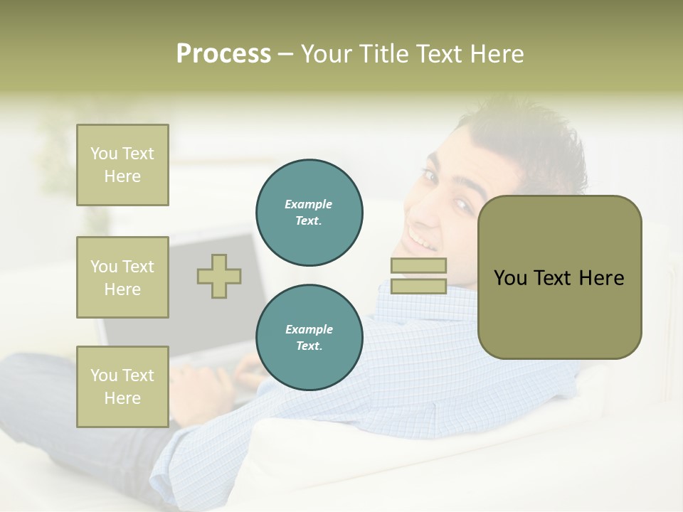 Home Behind Blur PowerPoint Template