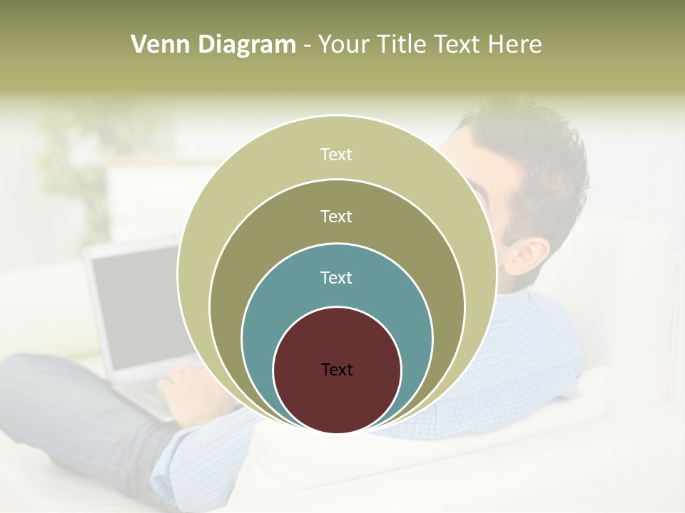 Home Behind Blur PowerPoint Template