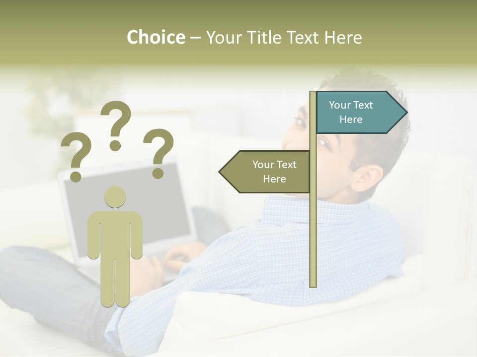 Home Behind Blur PowerPoint Template