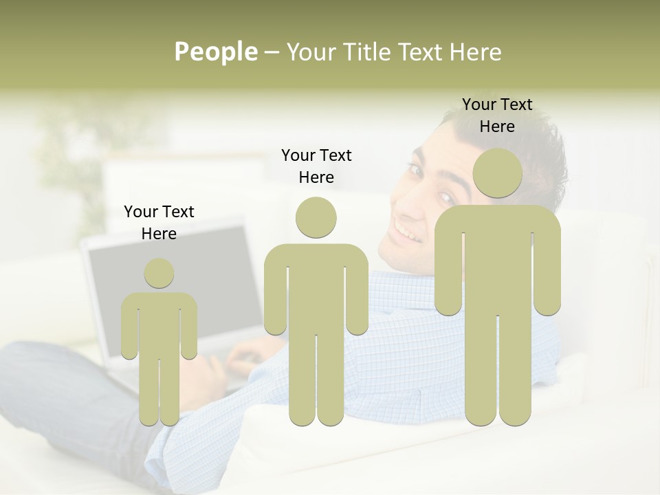 Home Behind Blur PowerPoint Template