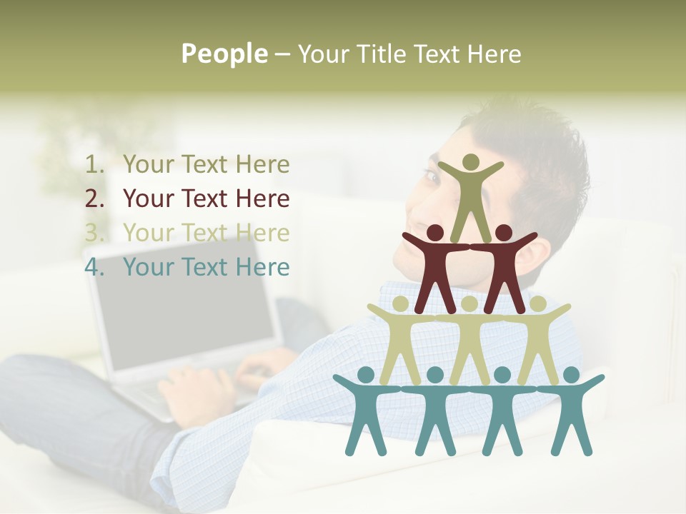 Home Behind Blur PowerPoint Template