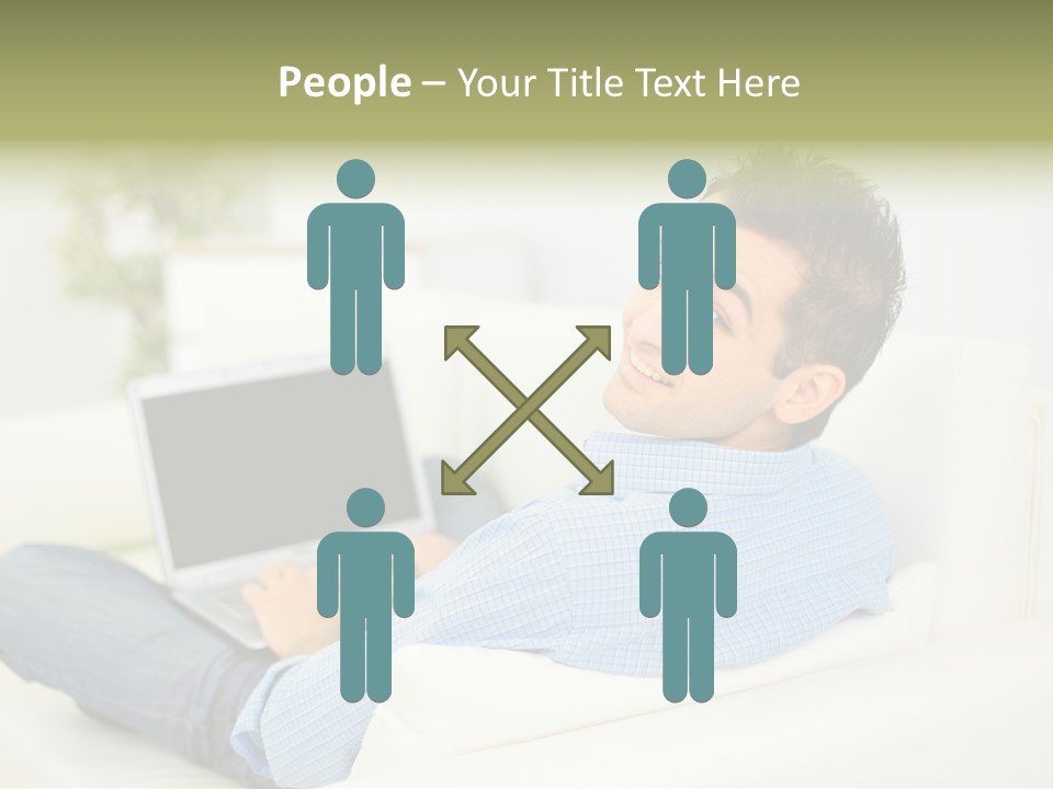 Home Behind Blur PowerPoint Template