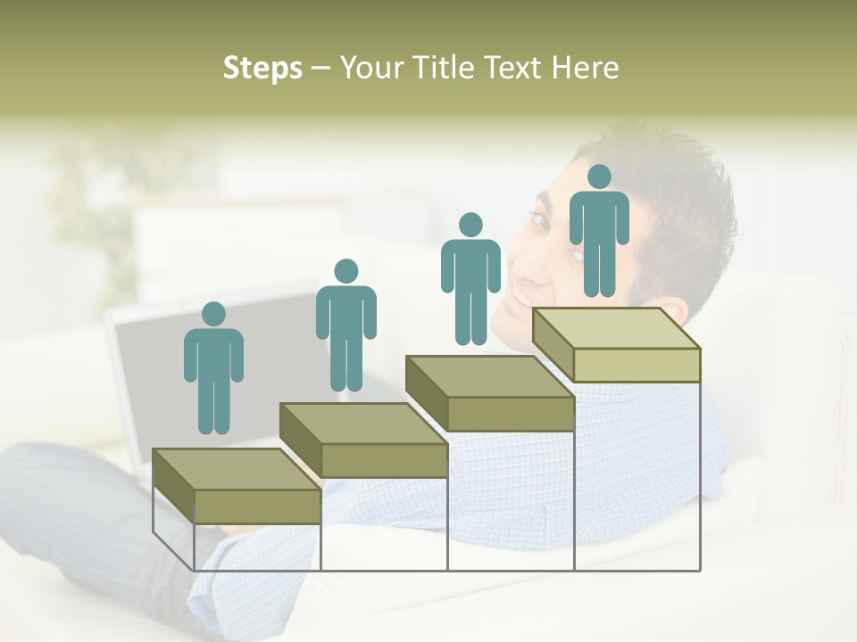 Home Behind Blur PowerPoint Template