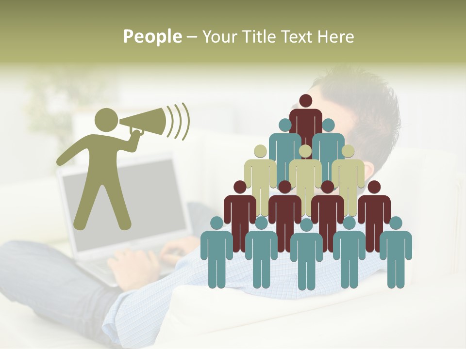 Home Behind Blur PowerPoint Template