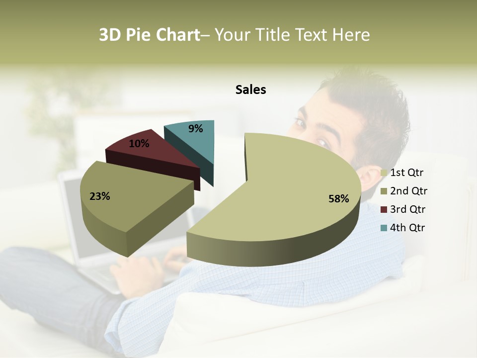 Home Behind Blur PowerPoint Template