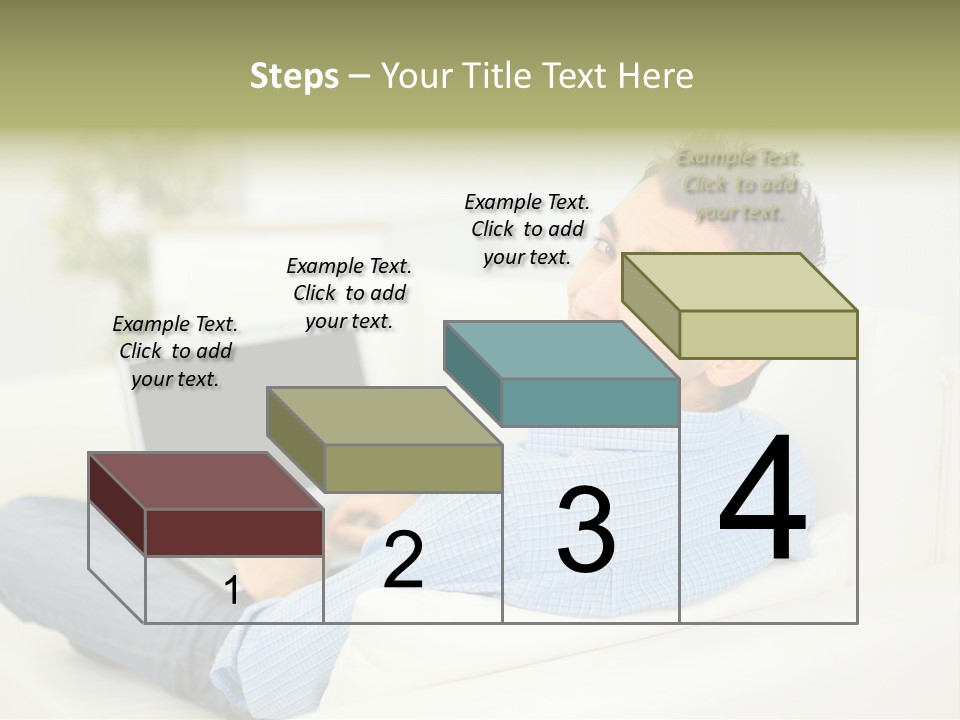 Home Behind Blur PowerPoint Template