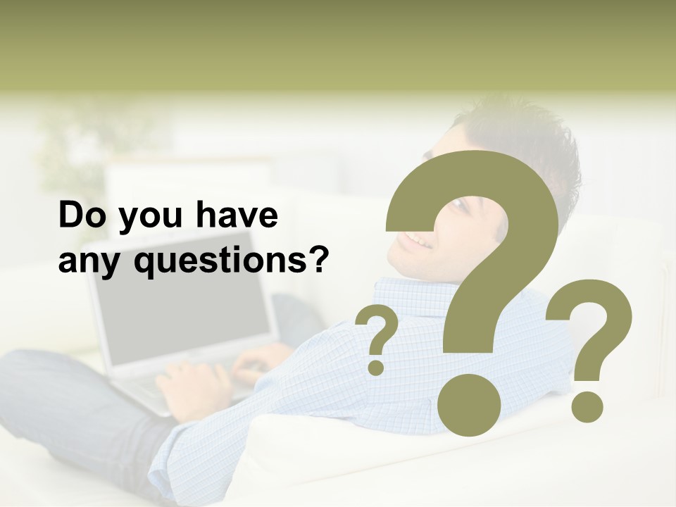 Home Behind Blur PowerPoint Template