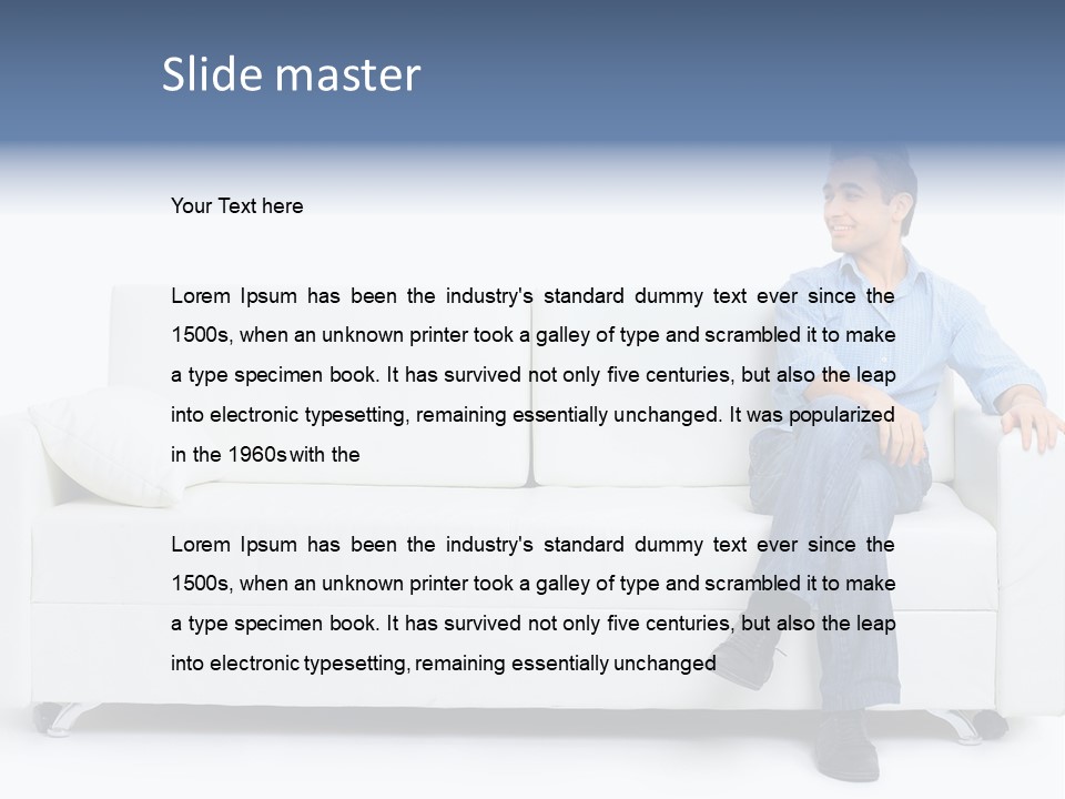 Young Man Confident PowerPoint Template