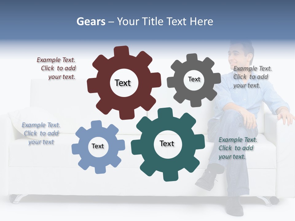 Young Man Confident PowerPoint Template