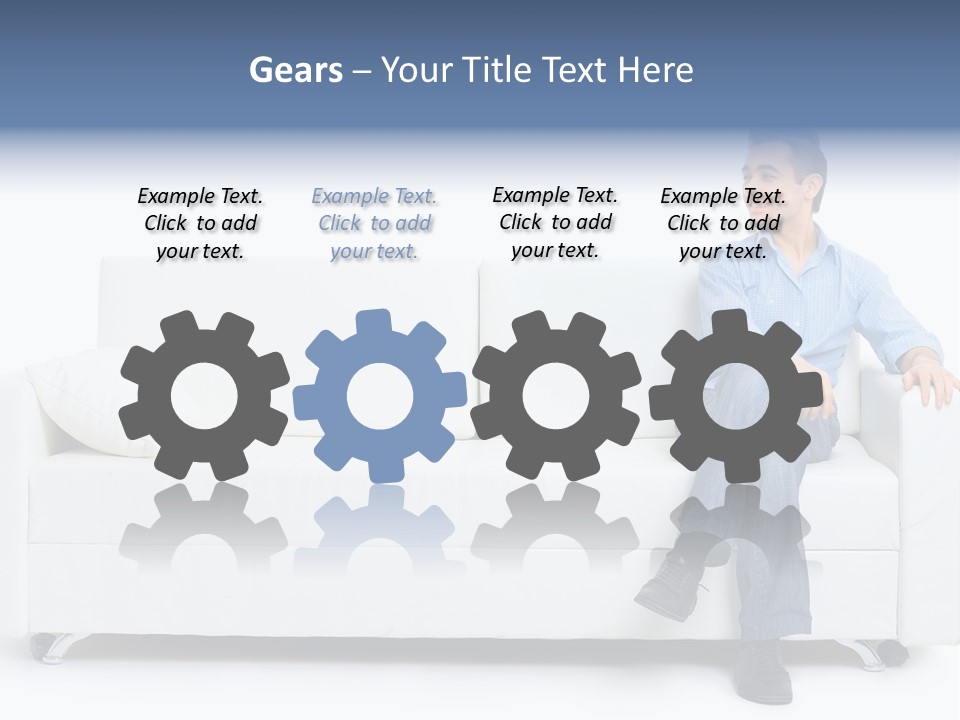 Young Man Confident PowerPoint Template