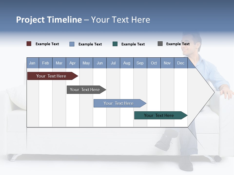 Young Man Confident PowerPoint Template