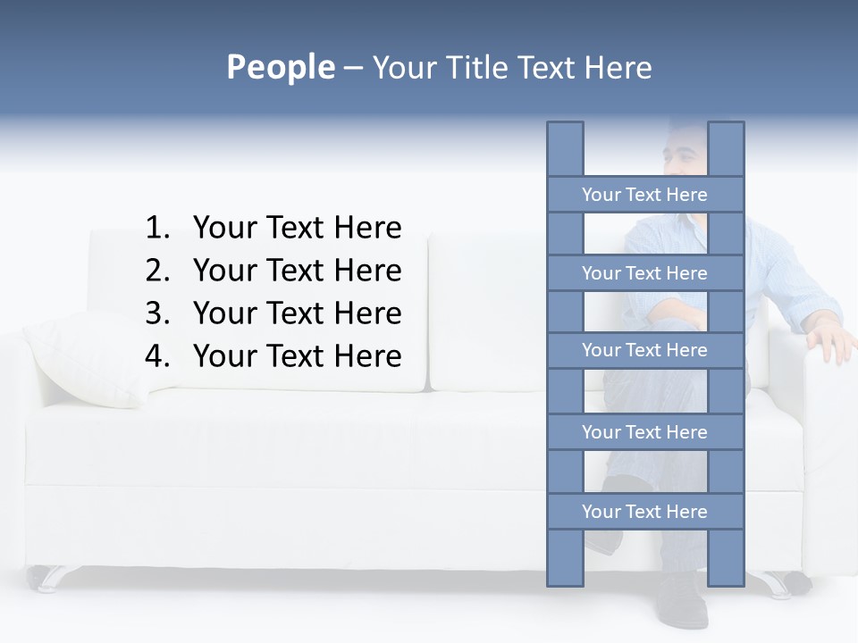 Young Man Confident PowerPoint Template