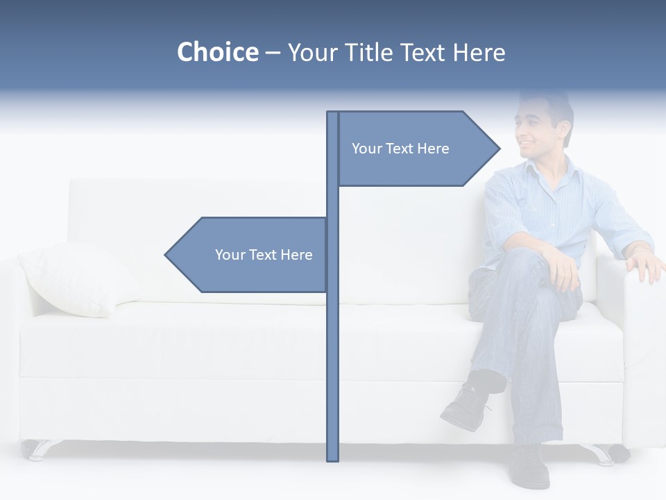 Young Man Confident PowerPoint Template