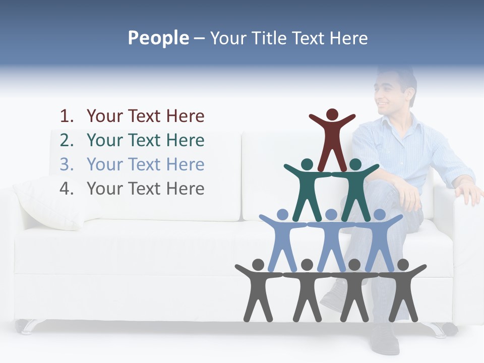 Young Man Confident PowerPoint Template