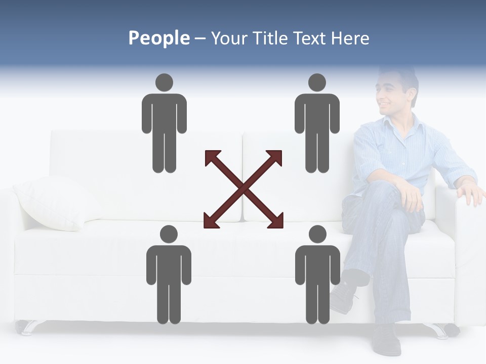 Young Man Confident PowerPoint Template