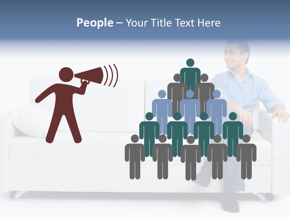 Young Man Confident PowerPoint Template