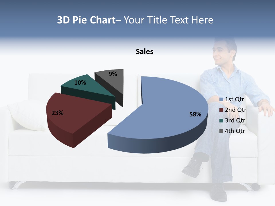 Young Man Confident PowerPoint Template