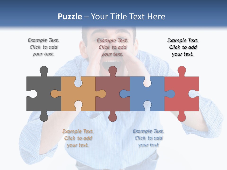 Hair Men Male PowerPoint Template