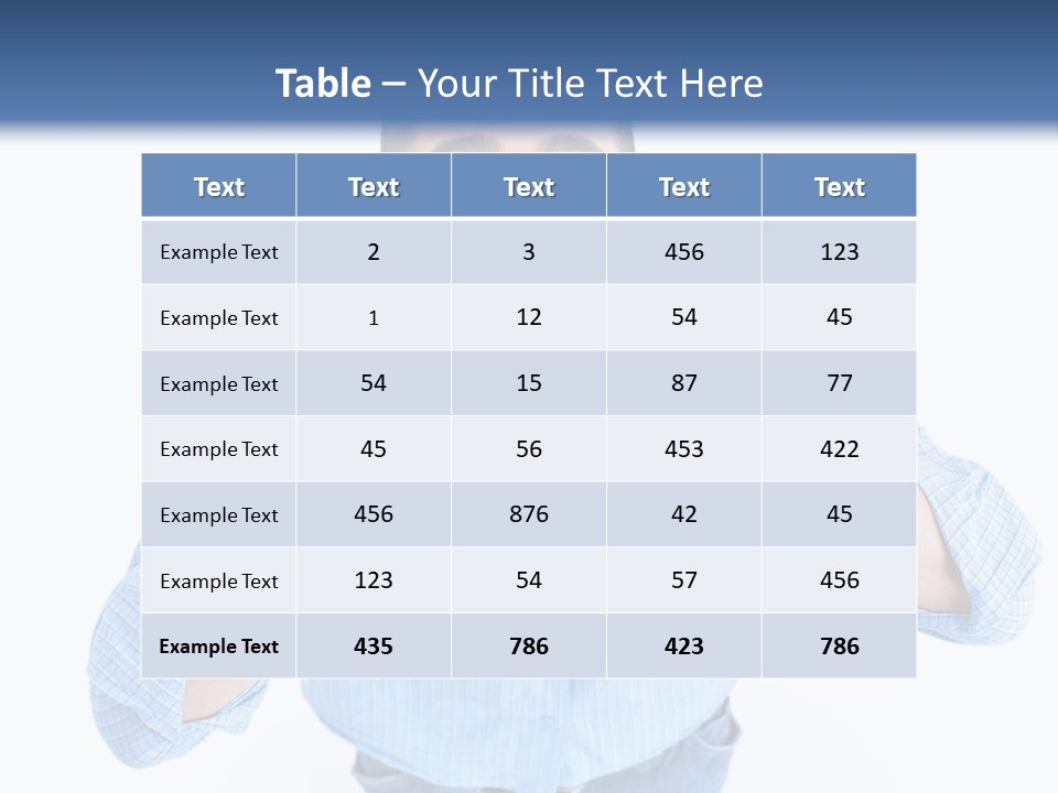 Hair Men Male PowerPoint Template