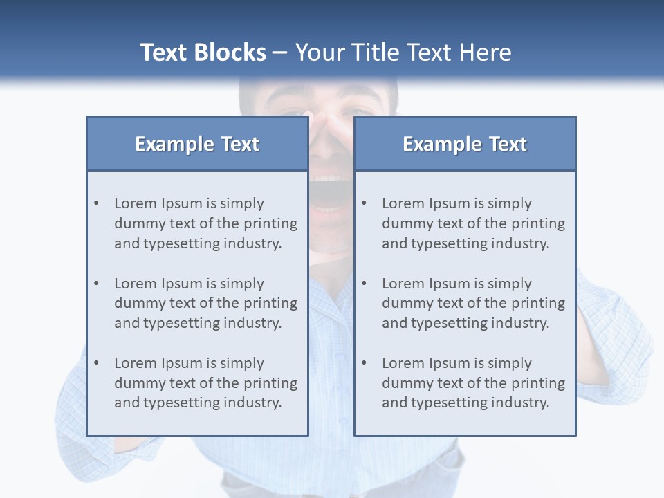 Hair Men Male PowerPoint Template