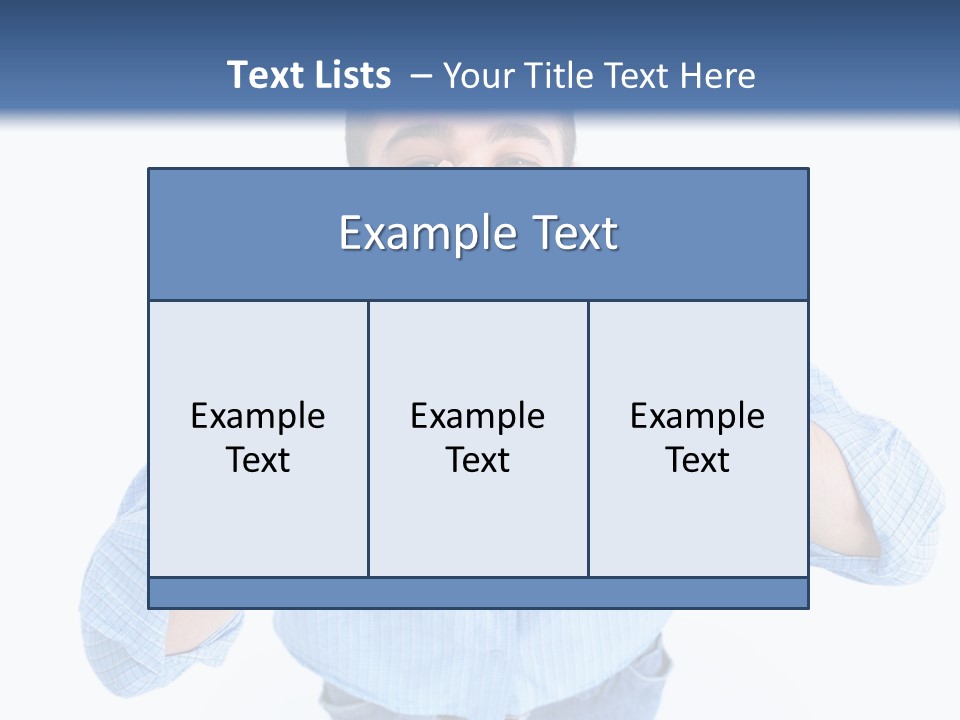 Hair Men Male PowerPoint Template