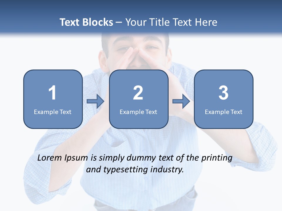 Hair Men Male PowerPoint Template
