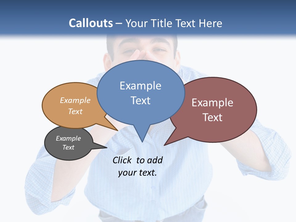 Hair Men Male PowerPoint Template