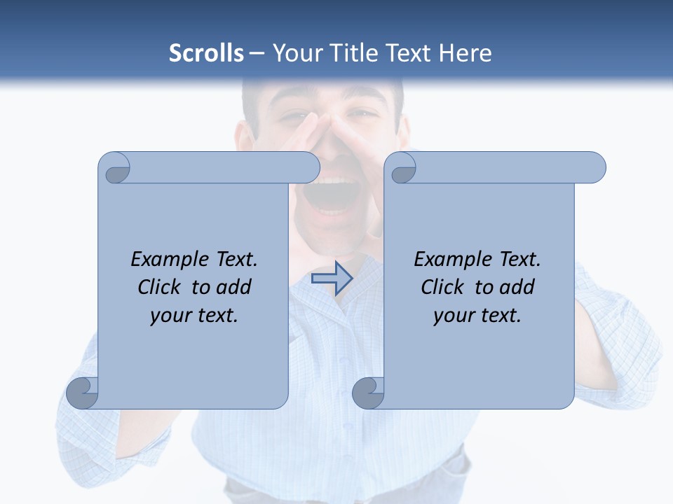 Hair Men Male PowerPoint Template