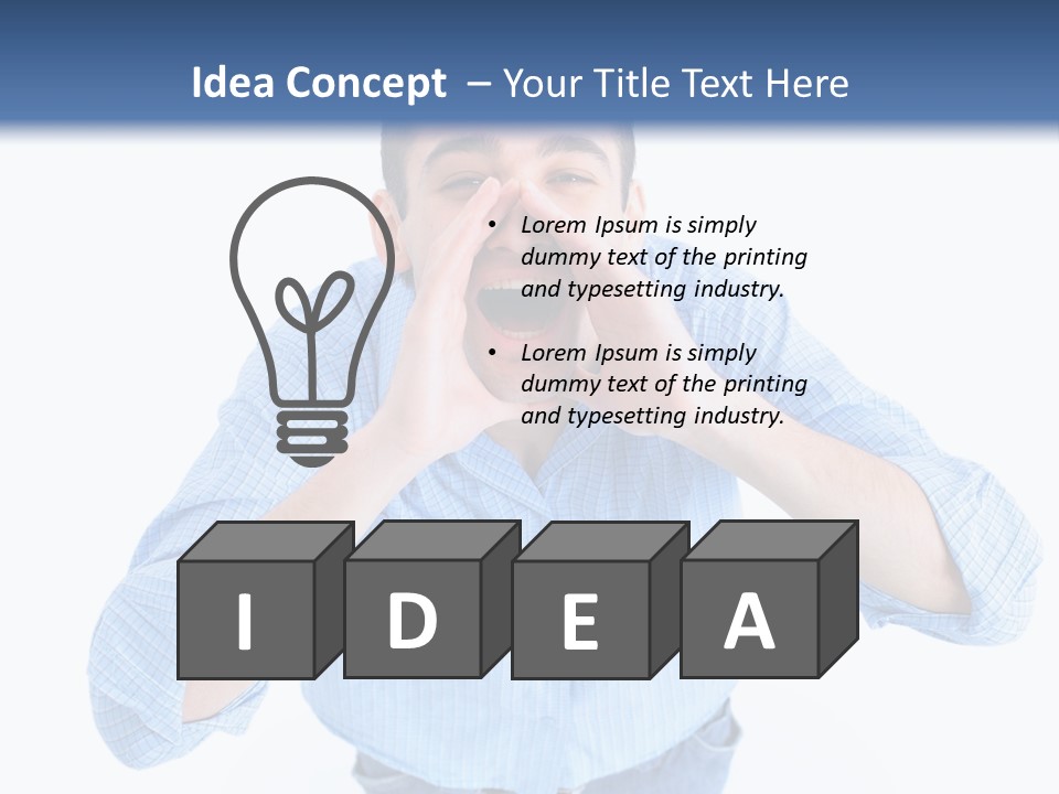 Hair Men Male PowerPoint Template