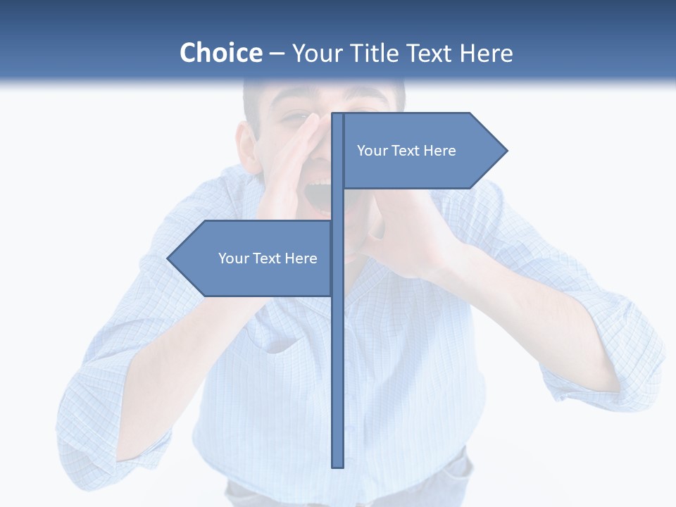 Hair Men Male PowerPoint Template