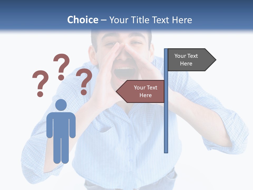 Hair Men Male PowerPoint Template