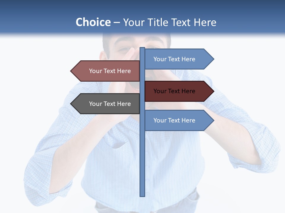 Hair Men Male PowerPoint Template