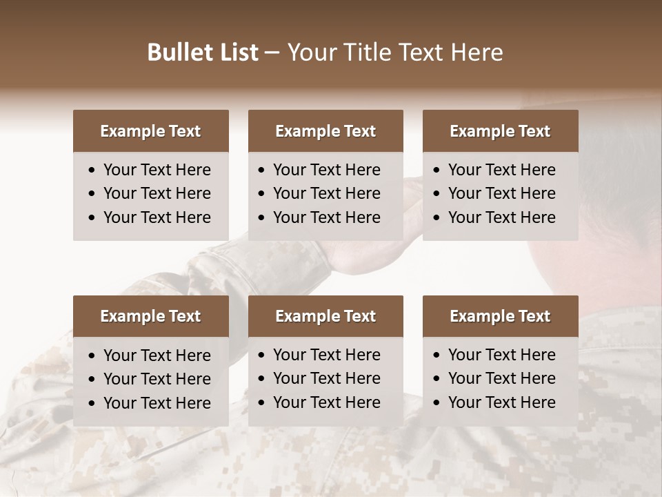 Proud Forces Fatigues PowerPoint Template