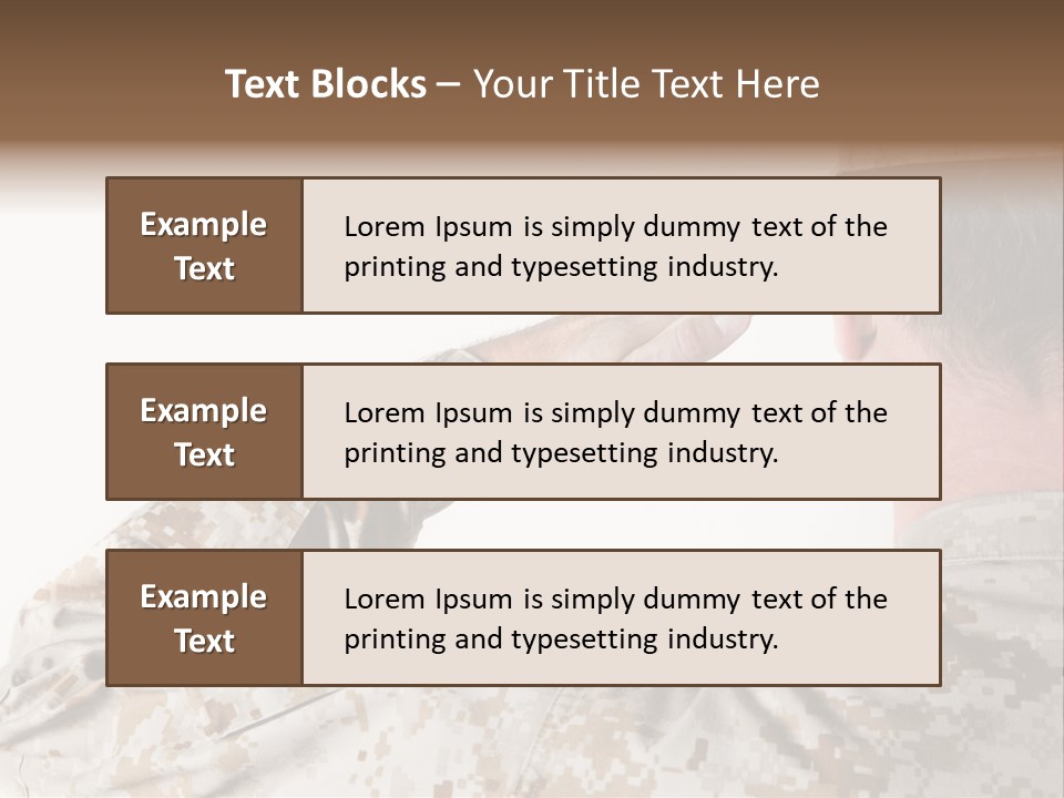 Proud Forces Fatigues PowerPoint Template