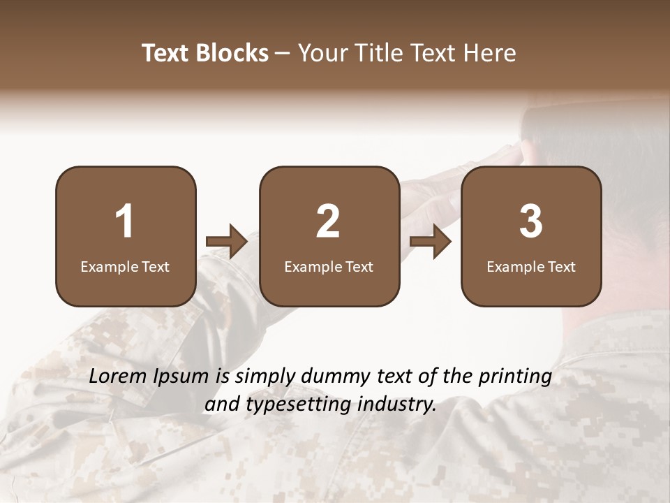 Proud Forces Fatigues PowerPoint Template