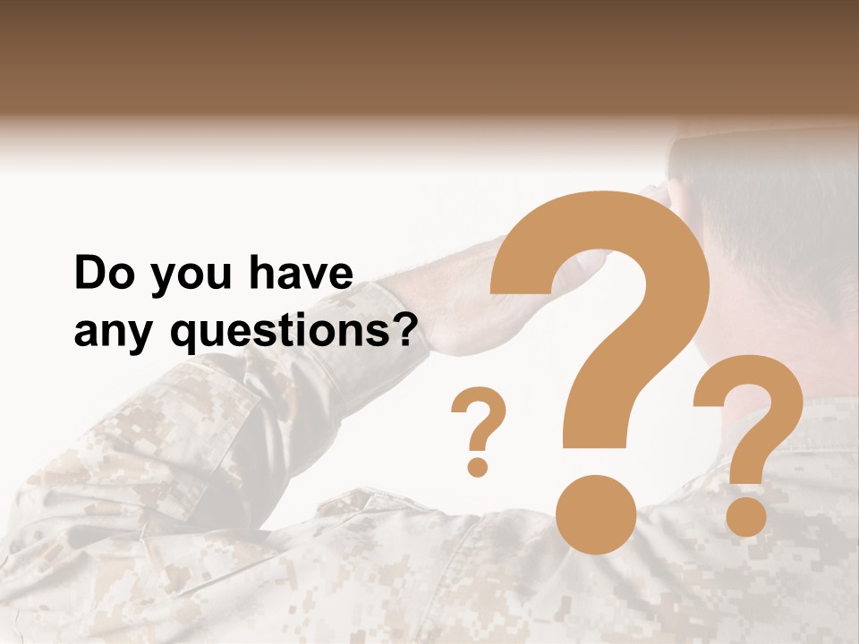 Proud Forces Fatigues PowerPoint Template