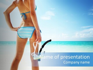 Skin Beach Sunlight PowerPoint Template