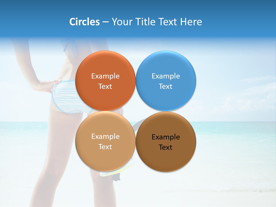 Skin Beach Sunlight PowerPoint Template