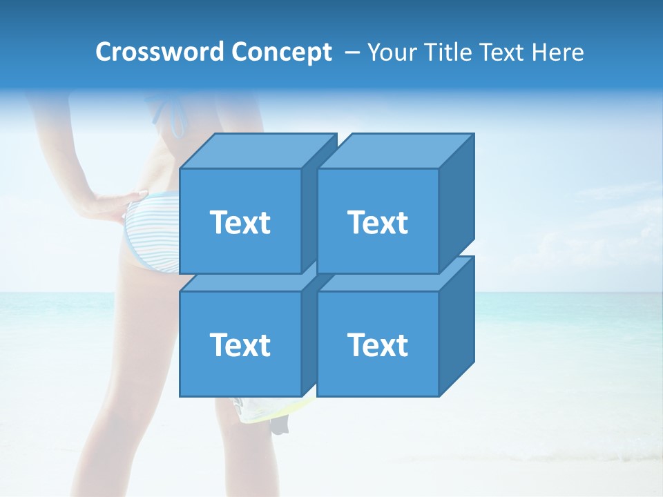 Skin Beach Sunlight PowerPoint Template