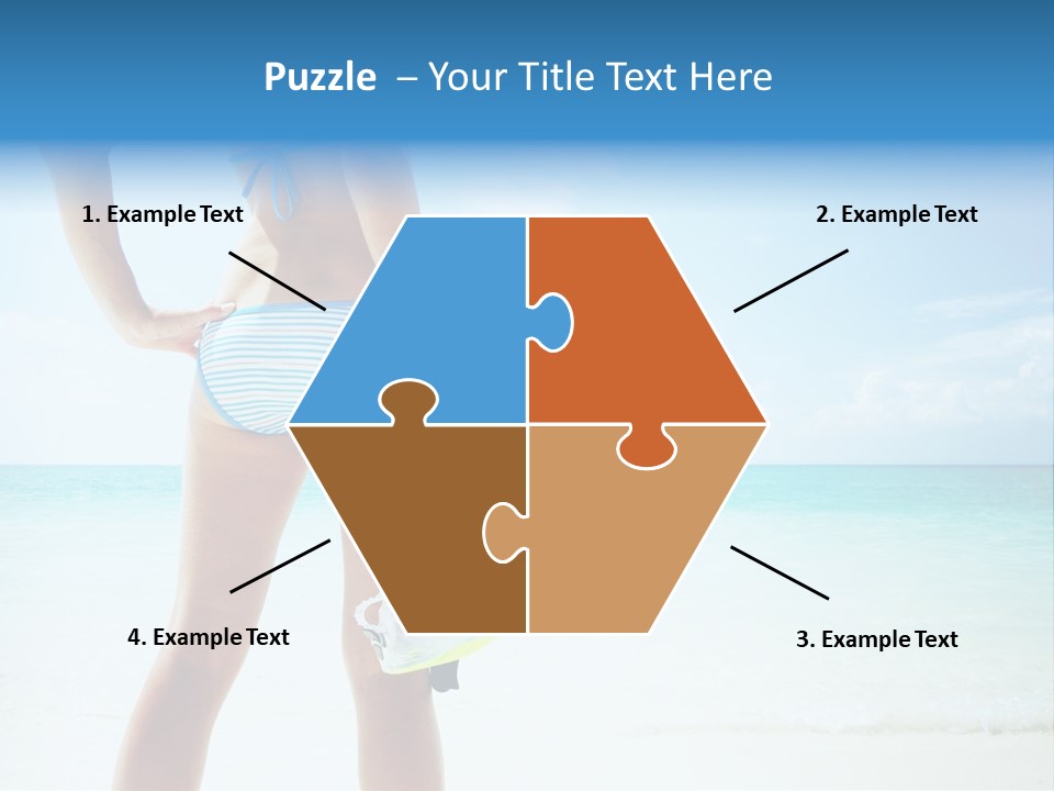 Skin Beach Sunlight PowerPoint Template