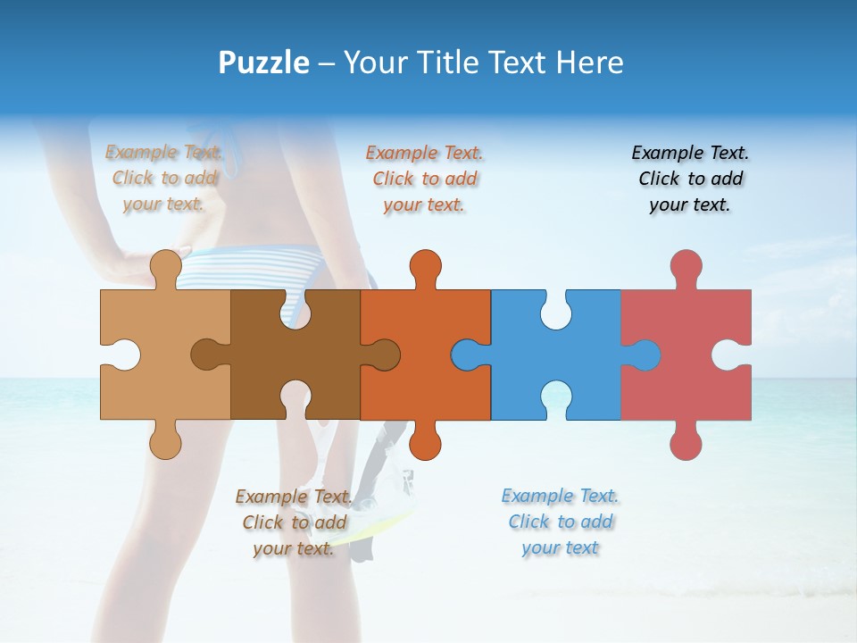 Skin Beach Sunlight PowerPoint Template