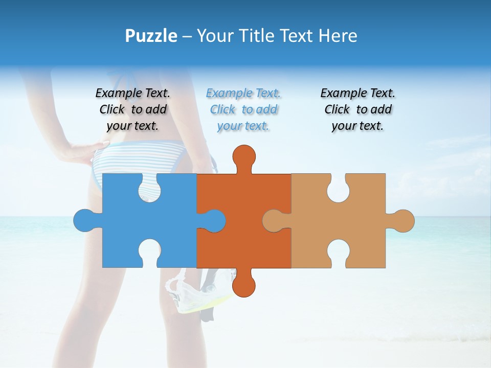 Skin Beach Sunlight PowerPoint Template