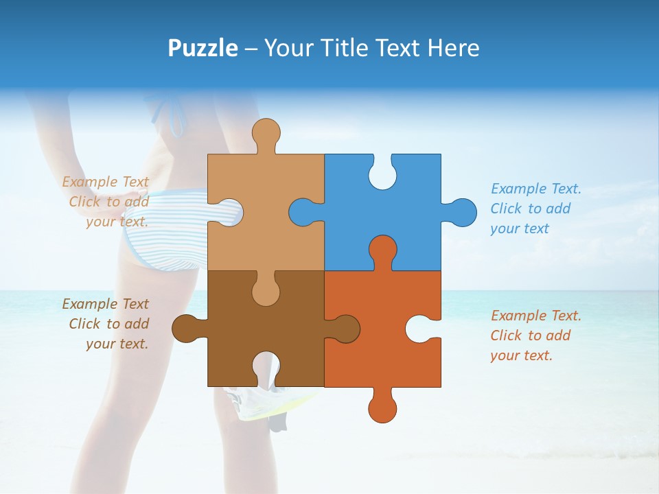 Skin Beach Sunlight PowerPoint Template