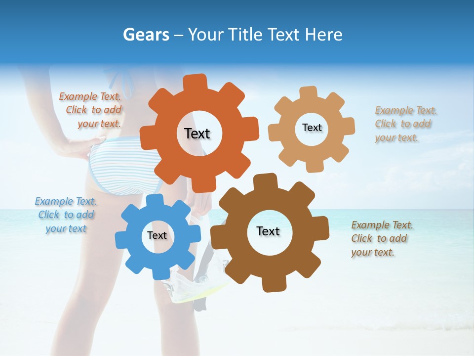 Skin Beach Sunlight PowerPoint Template