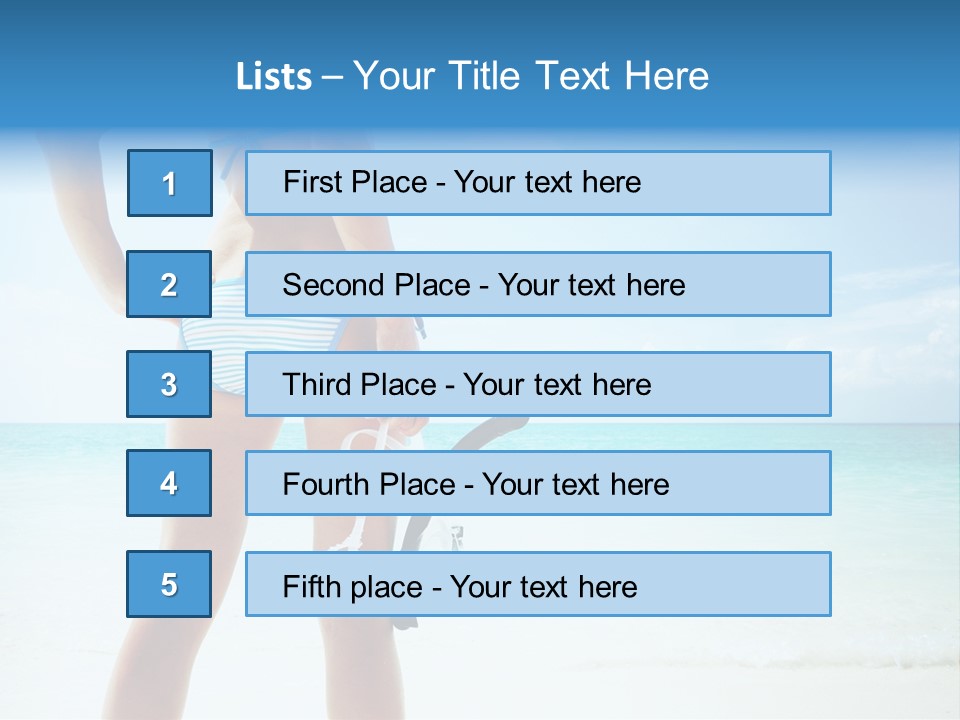 Skin Beach Sunlight PowerPoint Template