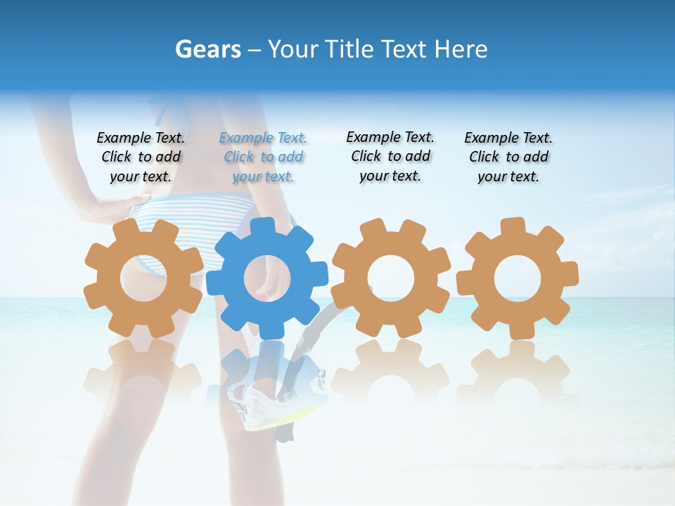 Skin Beach Sunlight PowerPoint Template